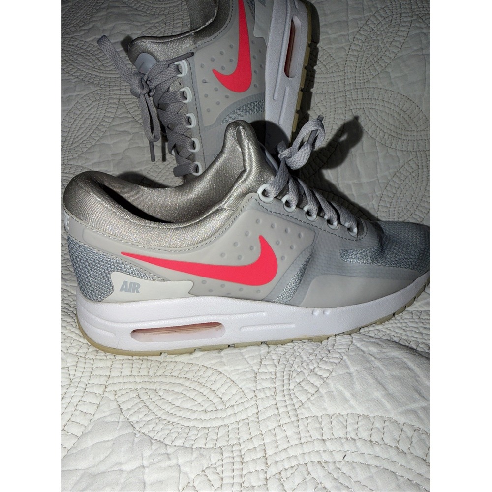 Youth Nike Air Max Zero Essential Grade School Wolf Grey/Racer Pink US Size 5.5